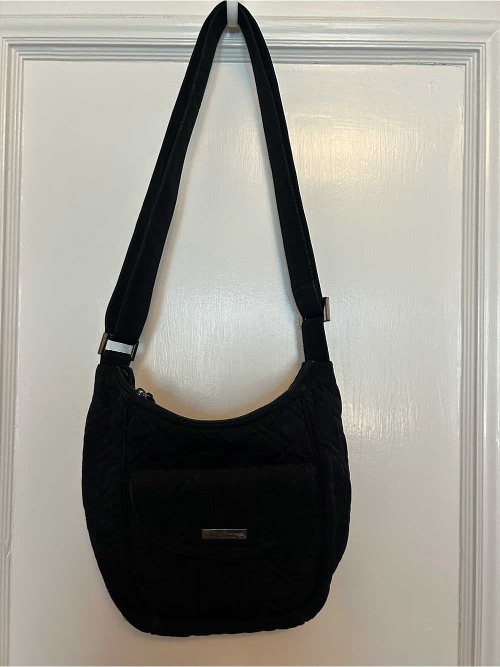 Vera Bradley Black Quilted Crossbody Shoulder Bag